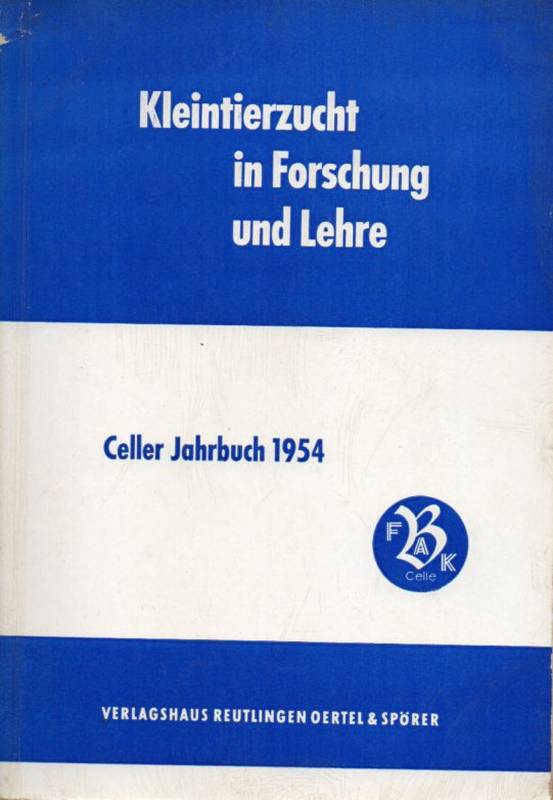 Koch,Albert (Hsg.)  Kleintierzucht in Forschung und Lehre Band 3 