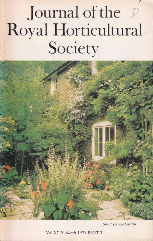 The Royal Horticultural Society  Journal of The Royal Horticultural Society Volume XCIX,1974 