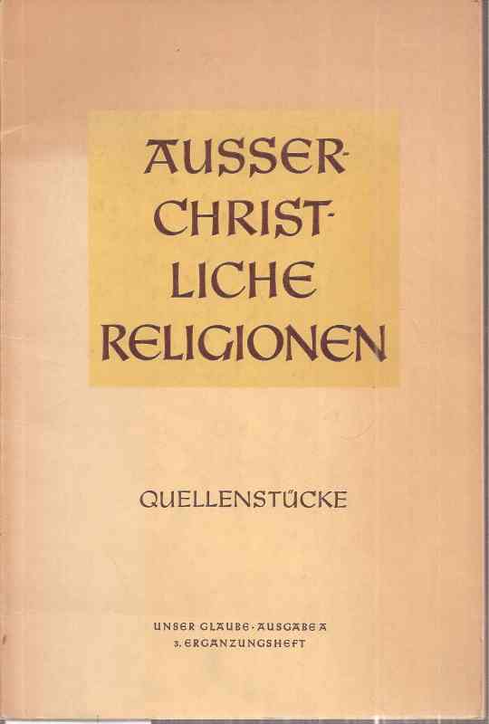 Tebbe,Walter  Ausserchristliche Religionen 