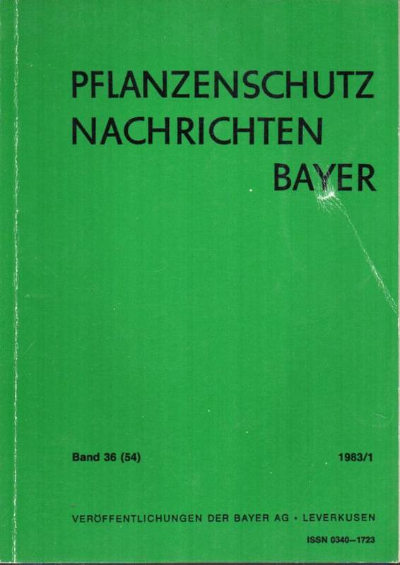 Bayer AG (Hsg.)  Pflanzenschutz Nachrichten Bayer 36.(54.) Jahrgang 1983 Heft 1+3 