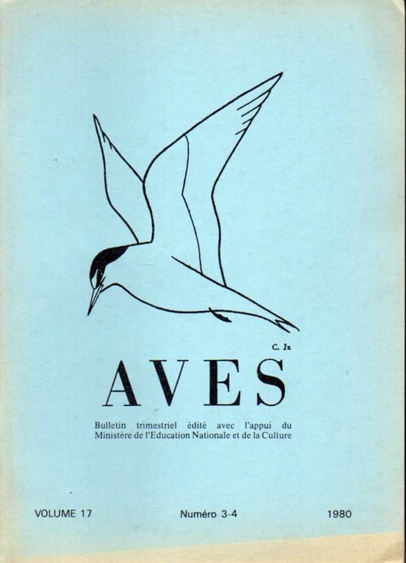 Societe d'Etudes Ornithologiques Aves  Aves Volume 17, 1980 Numero 3-4 