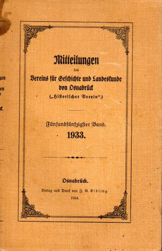 Grotefend,Ulrich  Bücherkunde zur Geschichte des Regierungsbezirks Osnabrück 