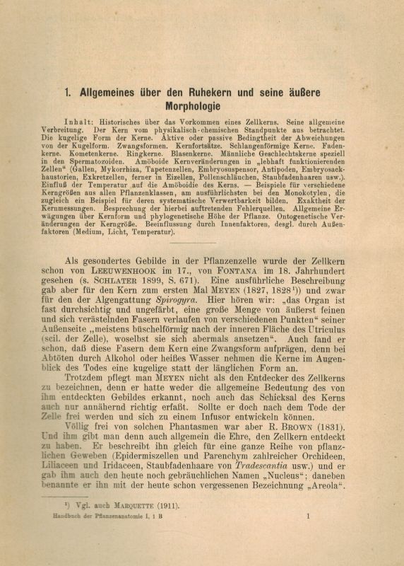 Tischler,Georg  Allgemeine Pflanzenkaryologie Band II / 1 bis II / 4 (4 Hefte) 