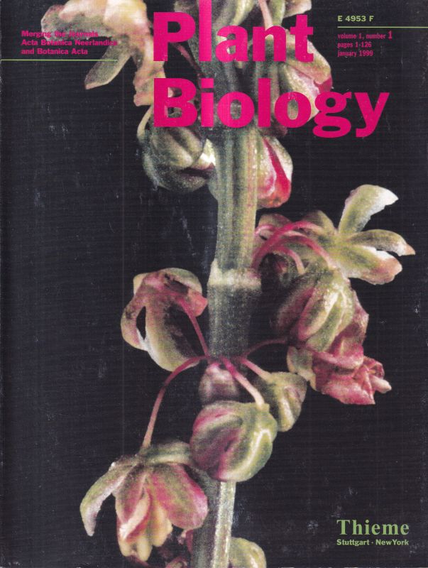Plant Biology  Plant Biology Volume 1.1999.Number 1 bis 6 (6 Hefte) 