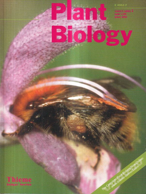 Plant Biology  Plant Biology Volume 5.2003.Number 1 bis 6 (6 Hefte) 