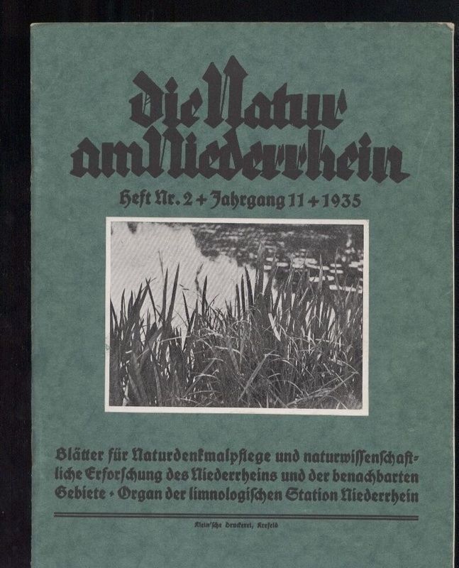 Die Natur am Niederrhein  Jahrgang 11. 1935. Heft Nr.1 und 2 