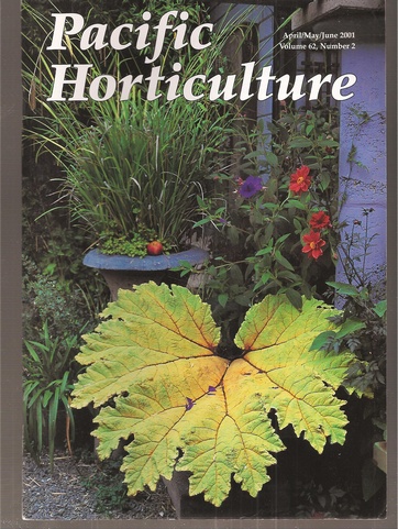 Pacific Horticulture  Volume 62,Jahr 2001,Number 1 bis 4 (4 Hefte) 