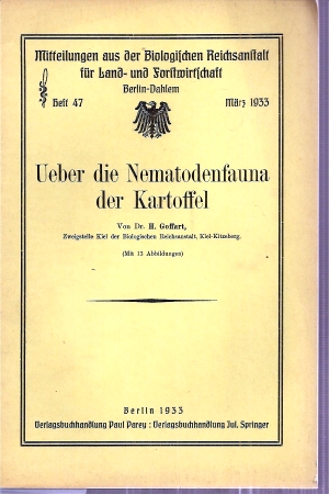 Goffart,H.  Ueber die Nematodenfauna der Kartoffel 