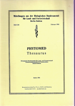 Blumenbach,Dedo+Wolfrudolf Laux  Phytomed Thesaurus 