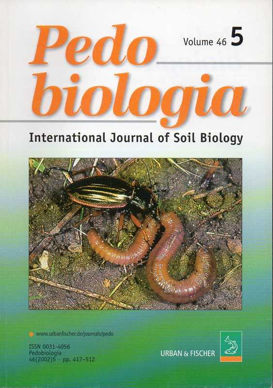 Pedo biologia  Pedo biologia Volume 46  Heft 5 