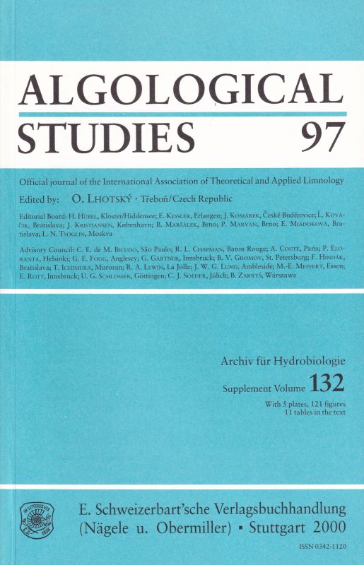 Archiv für Hydrobiologie  Archiv für Hydrobiologie Algological Studies 97 Supplementvolum 132 