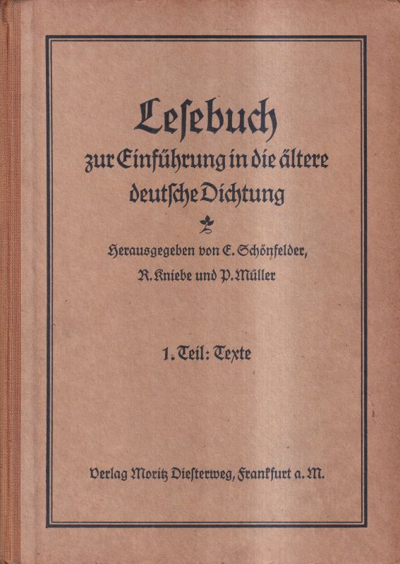 Schönfelder,E.(Hsg.)  Diesterwegs Deutschkunde 
