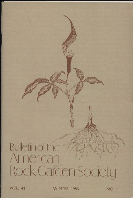 American Rock Garden Society  Bulletin Volume 41, 1983, No. 1 bis 4 (4 Hefte) American Rock Garden 