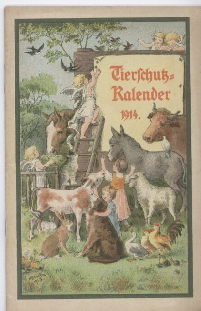 Berliner Tierschutz-Verein  Tierschutz-Kalender 1914 