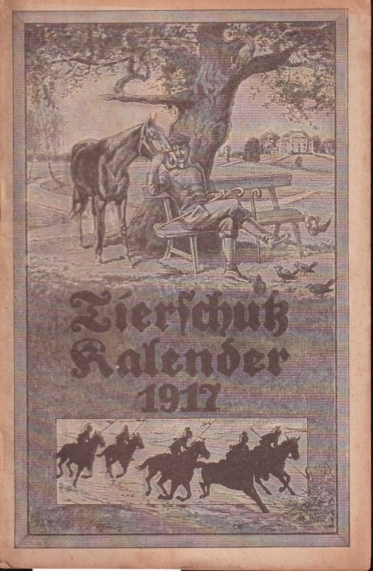 Berliner Tierschutz-Verein  Tierschutz-Kalender 1917 