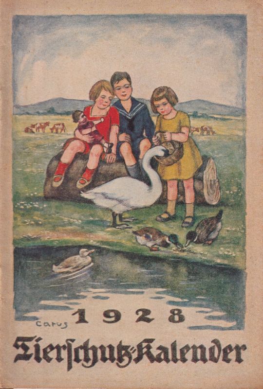 Berliner Tierschutz-Verein  Tierschutz-Kalender 1928 