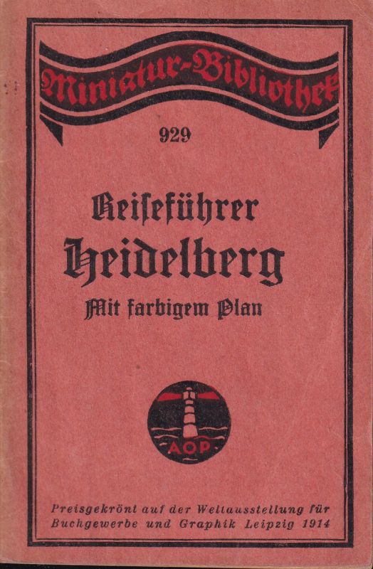 Heidelberg: Paul,Albert Otto  Führer durch Heidelberg mit farb.Plan 
