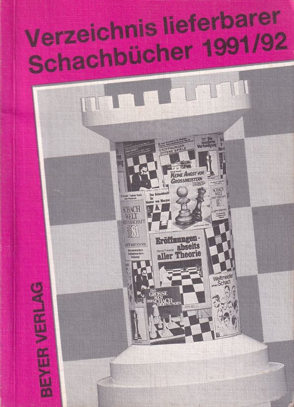 Bücker,Stefan+Lydia Rieß  Verzeichnis lieferbarer deutschsprachiger Schachbücher 1991/92 