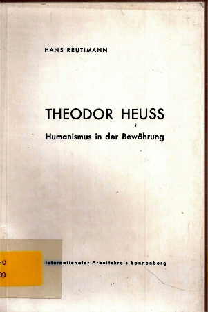 Reutimann,Hans  Theodor Heuss 