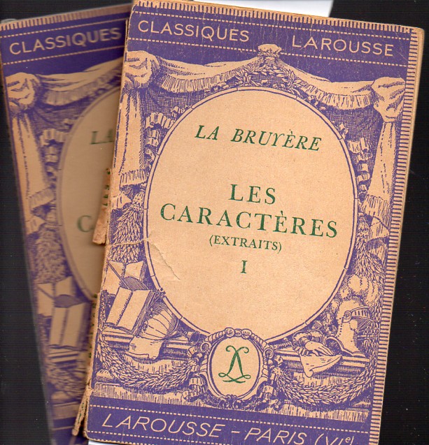 La Bruyere  Les Caracteres I et II (Extraits) 2 Hefte 