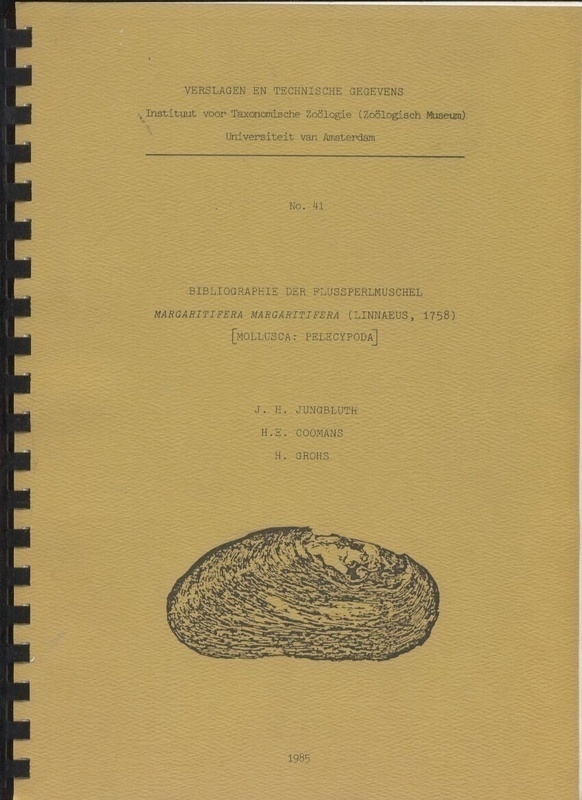 Jungbluth,J.H.+H.E.Coomans+H.Grohns  Bibliographie der Flussperlmuschel Margaritifera Margaritifera 