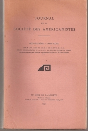Societe des Americanistes  Journal de la Societe des Americanistes 
