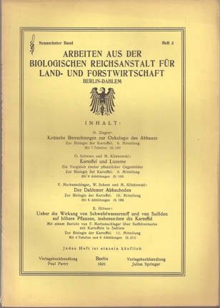 Ziegler,O.+O.Schwarz+M.Klinowski+E.Hiltner  Kritische Betrachtungen zur Oekologie des Abbaues zur Biologie der 