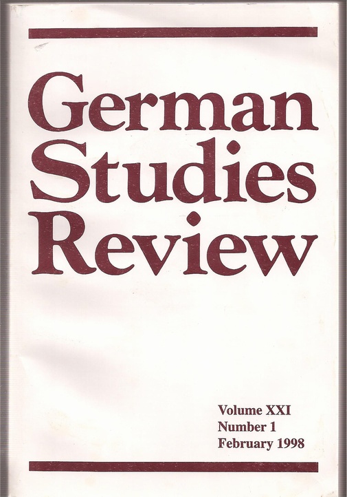 German Studies Review  Volume XXI,Number 1,February 1998 