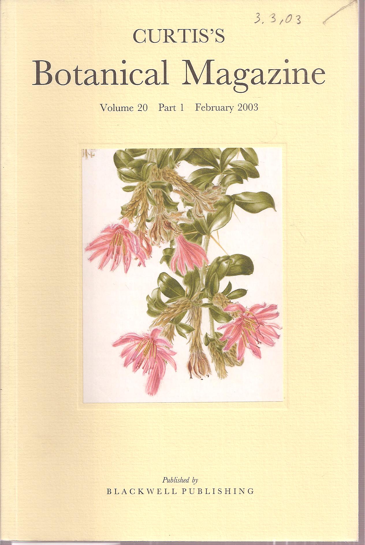 Curtis's Botanical Magazine  Curtis's Botanical Magazine Volume 20 Part 1, February 2003 