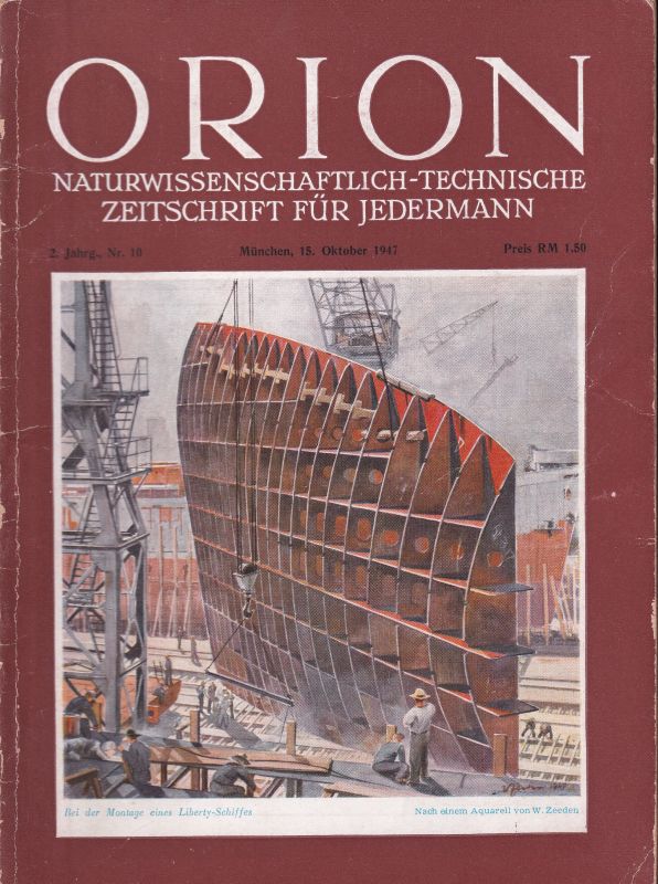 Orion  Orion 2. Jahrgang 1947 Heft Nr. 10 - Oktober (1 Heft) 