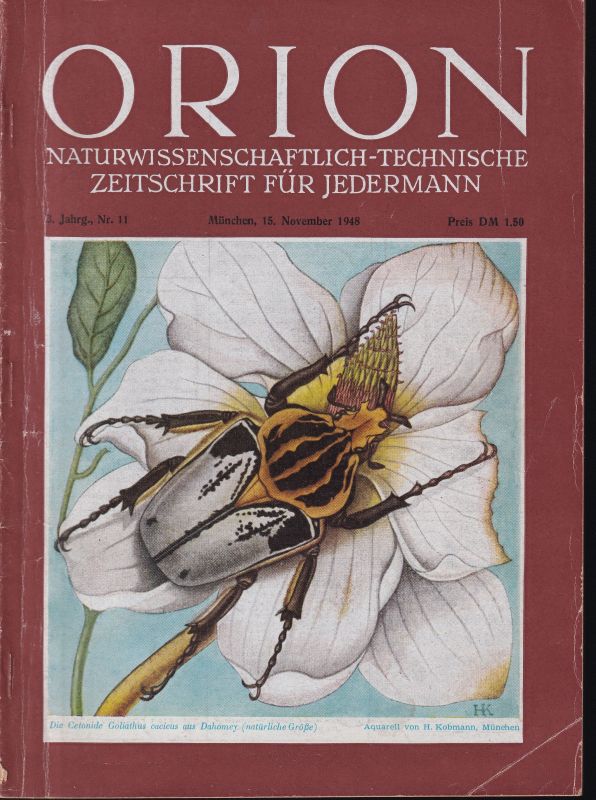 Orion  Orion 3. Jahrgang 1948 Heft Nr. 11 - November (1 Heft) 