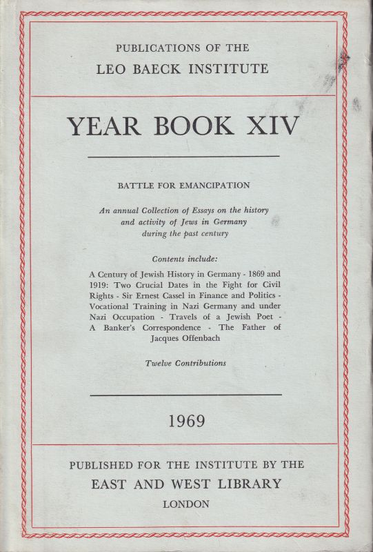 Leo Baeck Institute  Year Book XVI 