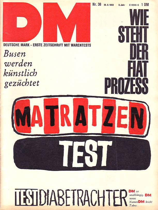 DM Deutsche Mark  3.Jahr 1963, Heft Nr. 38 