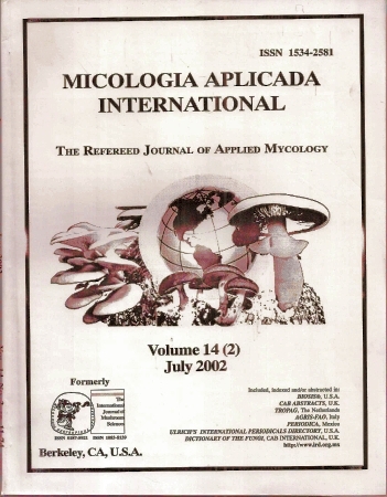 Micologia Aplicada International  Micologia Aplicada International Volume 14 (1 and 2) 2002 