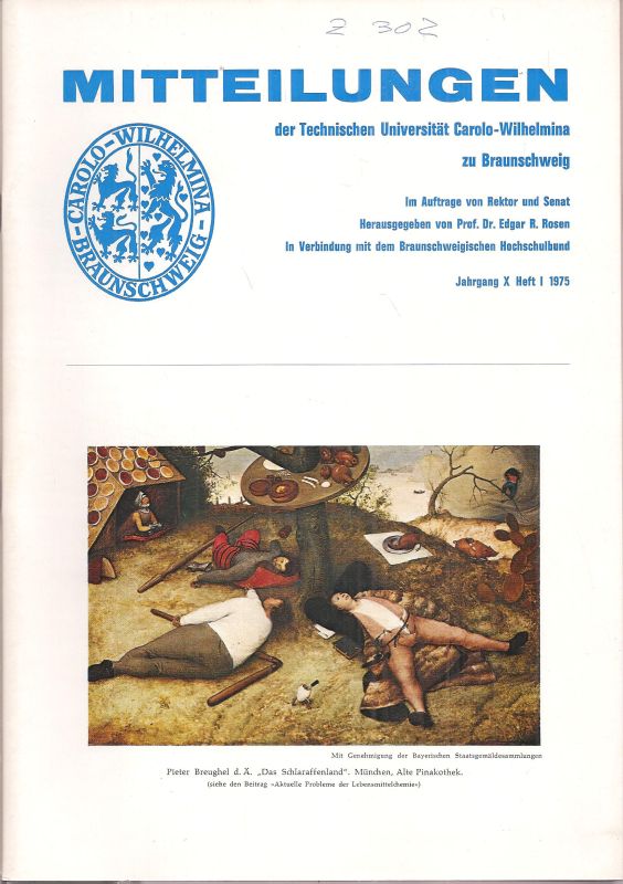 Braunschweigischer Hochschulbund  Jahrgang X, Heft I bis III, 1975 (3 Hefte) 