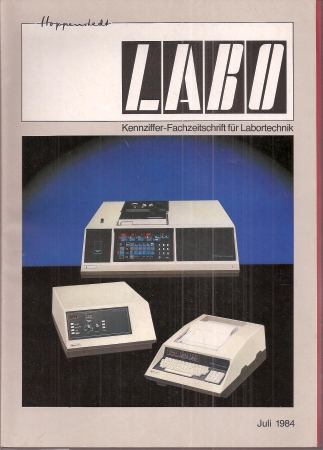 LABO Kennziffer-Fachzeitschrift für Labortechnik  LABO Kennziffer-Fachzeitschrift für Labortechnik Heft Juli 1984 