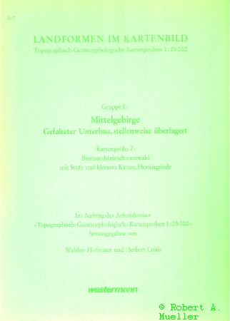 Hofmann,Walther und Herber Louis (Hsg.)  Landformen im Kartenbild Gruppe II: Mittelgebirge Gefalteter Unterbau 