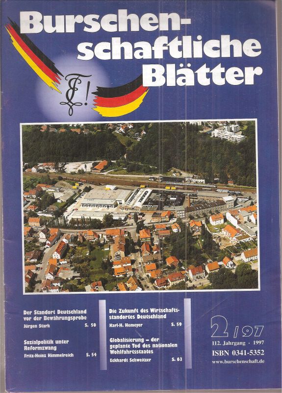 Burschenschaftliche Blätter  Burschenschaftliche Blätter 112.Jahrgang 1997 Heft 2 