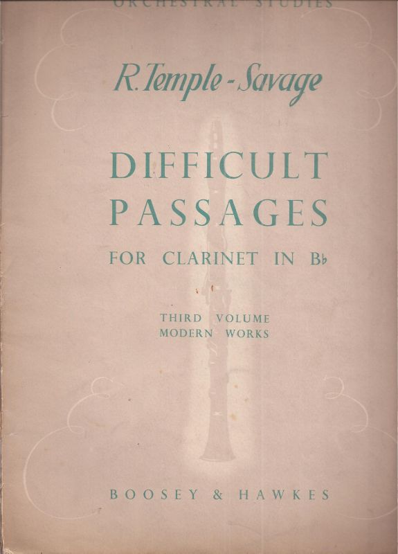 R.Temple-Savage  581 Difficult Passages from the Symphonis Repertoire for Clarinet in B 