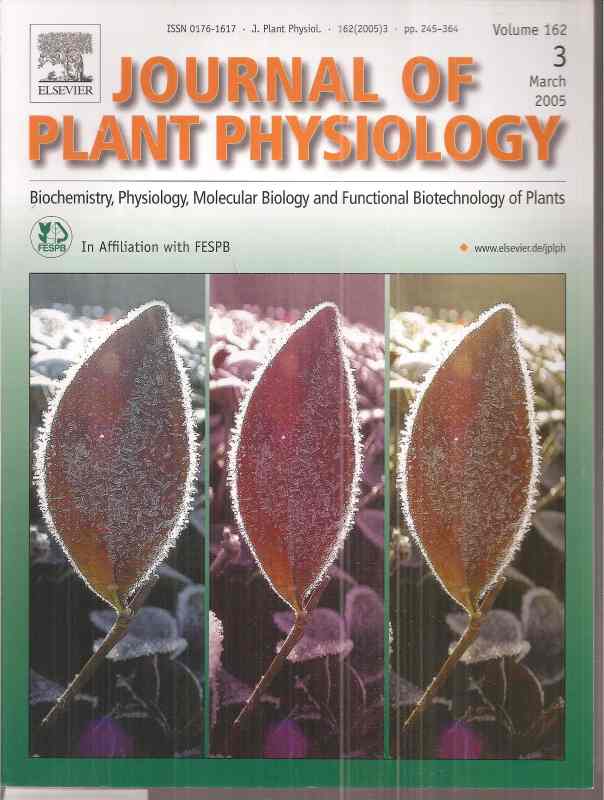 Journal of Plant Physiology  Journal of Plant Physiology Volume 162 2005, No. 3 