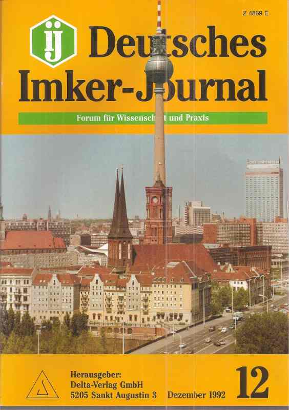 Deutsches Imker-Journal  3.Jahrgang 1992 Hefte 1 bis 12 (12 Hefte) 