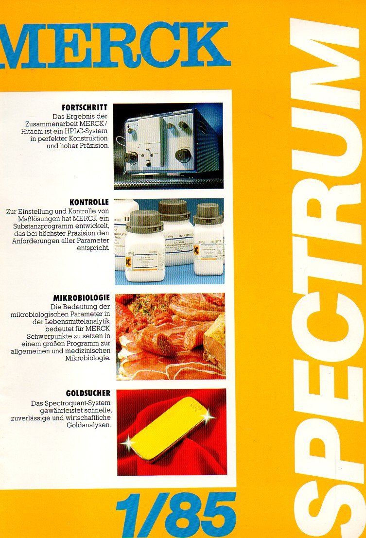 Merck,E.  Spectrum Jahr 1985 Heft 1 (1 Heft) 