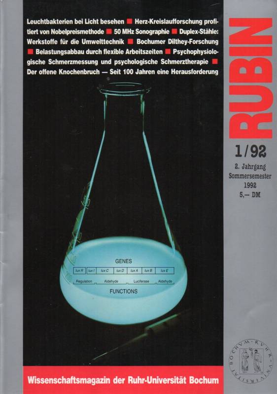 Ruhr-Universität Bochum  RUBIN 2.Jahrgang 1992 / 3.Jahrgang 1993 / 4.Jahrgang 1994 