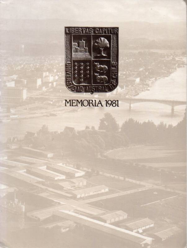 Republica de Chile  Memoria 1981 Universidad Austral de Chile Valdivia 