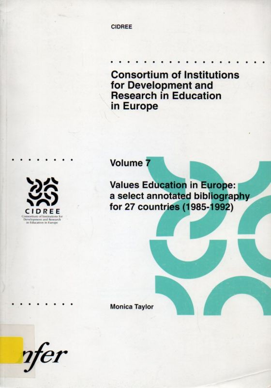 Taylor,Monica  Values education in Europe: a select annotated bibliography for 