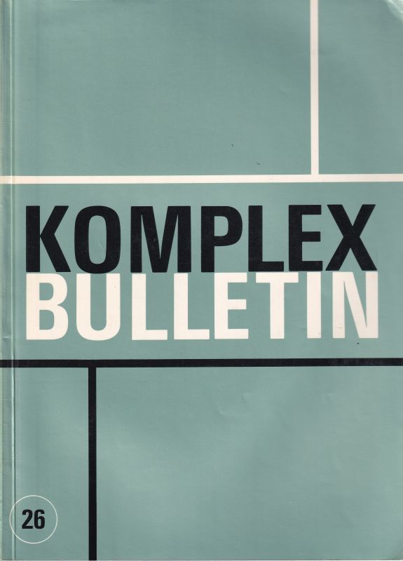 Komplex Export - Import  Komplex Bulletin Heft 26 