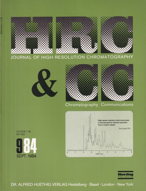 HRC Journal of High Resolution Chromatography  HRC Journal of High Resolution Chromatography Volume 7 Heft 9 (1984) 