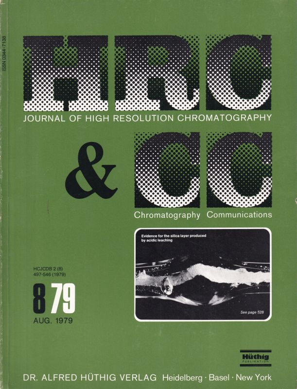 HRC Journal of High Resolution Chromatography  HRC Journal of High Resolution Chromatography Volume 2 Heft 8 (1979) 
