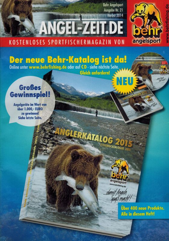 Behr Angelsport GmbH  Angel-Zeit.de Ausgabe Nr. 21 Herbst 2014 
