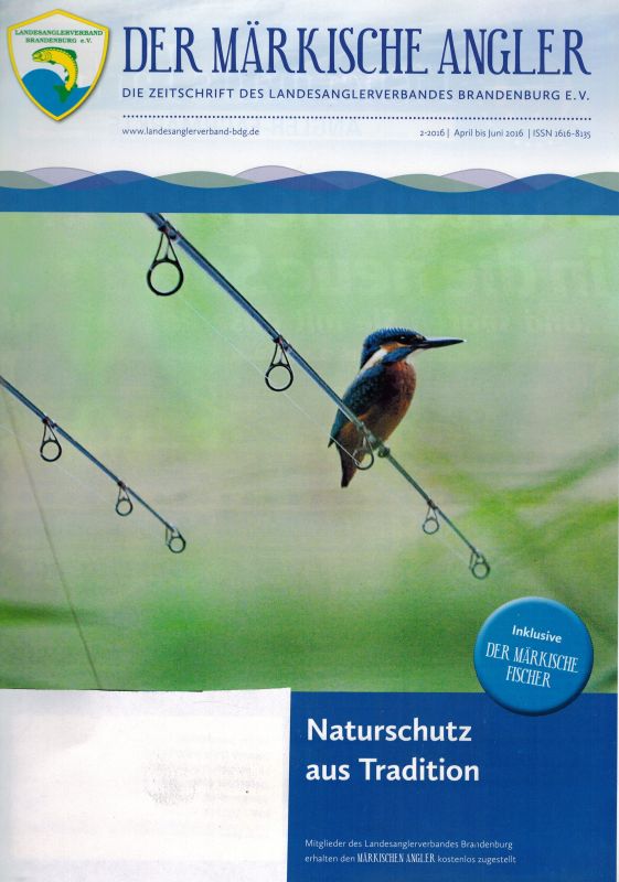 Landesanglerverband Brandenburg e.V.  Der Märkische Angler 2016 Hefte 1, 2 und 4 (3 Hefte) 
